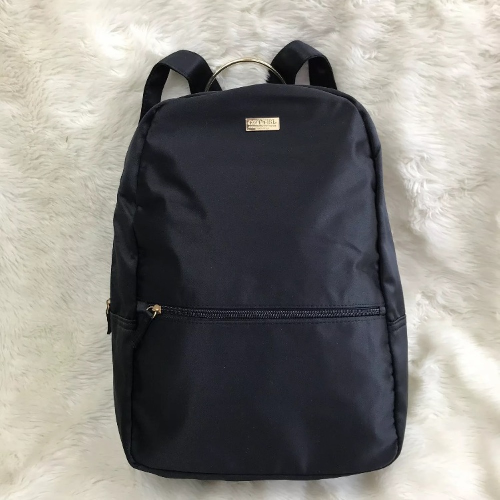 Carolina Herrera Good Girl Backpack Black Satin Holdall Authentic Designer Bag - Picture 2 of 7